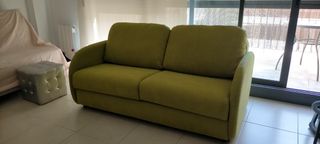 Sofá Cama Famaliving Verde Oliva claro, o pistacho