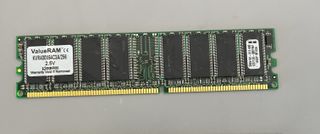 Módulo RAM DDR 256MB ValueRAM 400MHz 2,5V