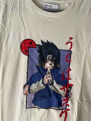 Camiseta Bershka Anime Naruto Sasuke Talla S