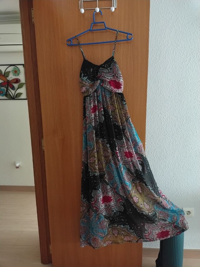 Vestido largo estampado para fiesta