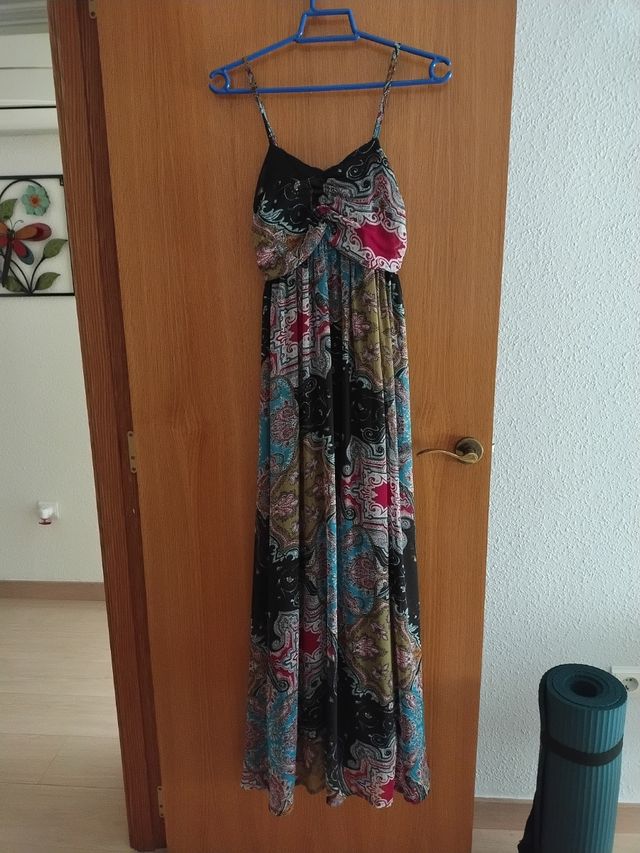 Vestido largo estampado para fiesta