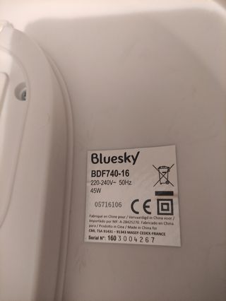 Ventilador Firstline azul y blanco