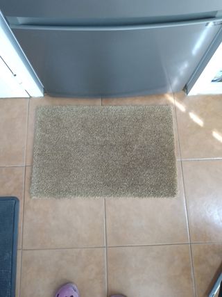 Tappeto d'ingresso beige e marrone