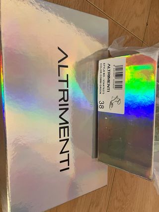 Sandalias ALTRIMENTI Talla 38 Verde y Dorado.