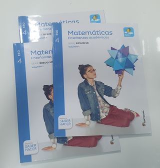 Matemáticas 4 ESO. Santillana. 3 trimestres.