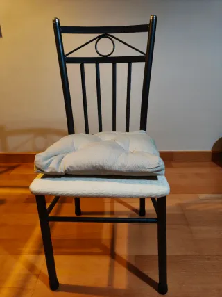 Mesa de cristal de comedor + 6 sillas