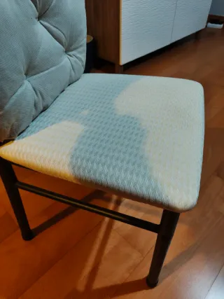 Mesa de cristal de comedor + 6 sillas