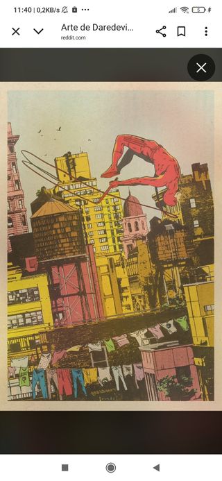 Daredevil art Jorge Fornes firmado