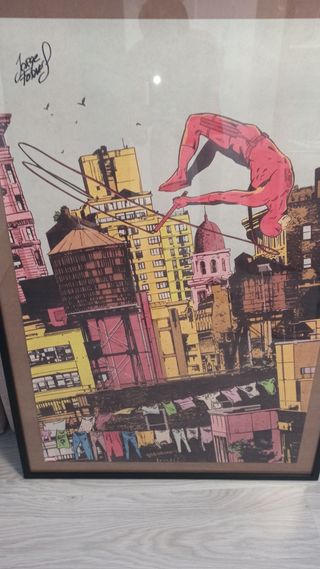 Daredevil art Jorge Fornes firmado