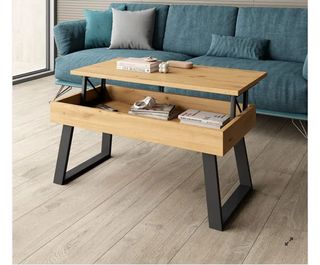 Tablero de mesa de centro elevable (sin patas). 