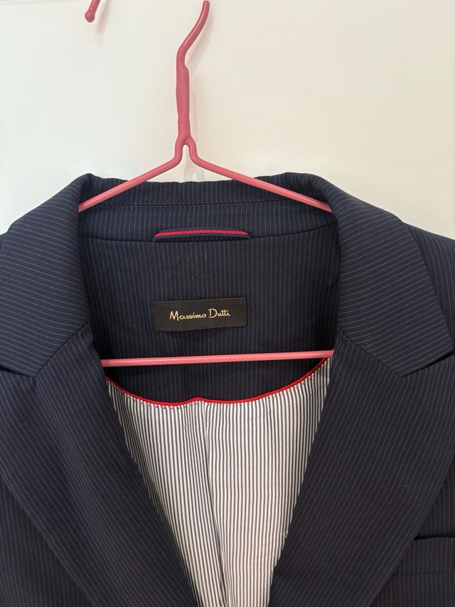 Chaqueta traje Massimo Dutti azul