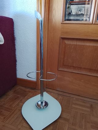 Paragüero moderno cromado y cristal