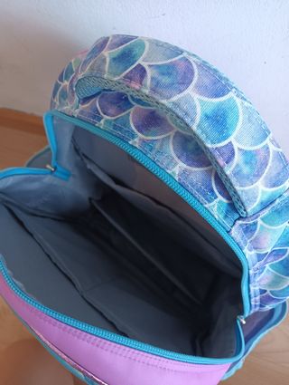 Mochila escolar niña sirena