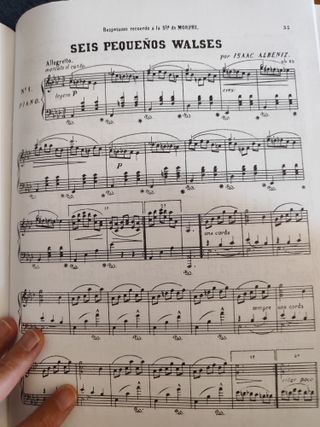 Isaac Albéniz: A Book of Waltzes para Piano