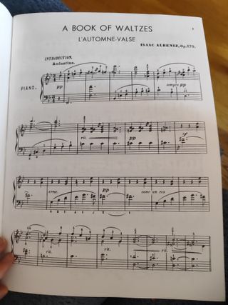 Isaac Albéniz: A Book of Waltzes para Piano