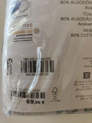 Mantel resinado El Corte Inglés 150x300cm