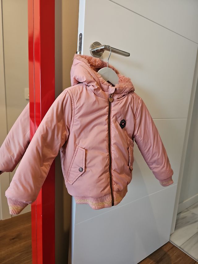 Abrigo reversible Garcia rosa . Para niñas 2 años