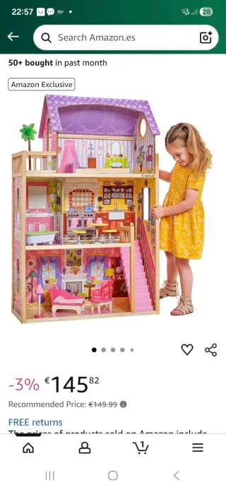 Casa delle bambole KidKraft con bambole di famiglia