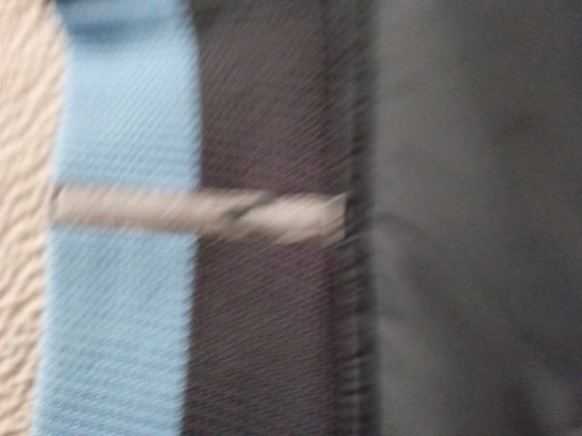 Cazadora chico gris y azul