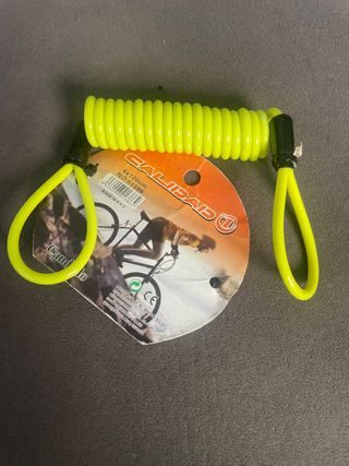 Candado Cable Amarillo Bicicleta 4x120cm