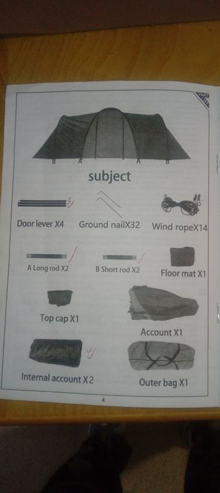 Carpa grande para camping