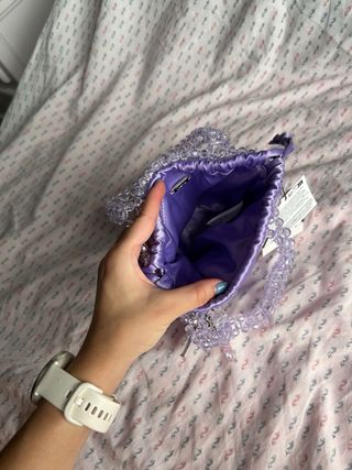 Bolso Zara cilíndrico de cuentas