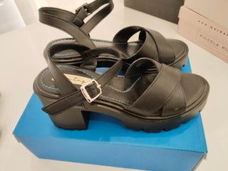 Sandalias Mustang Negras Talla 38