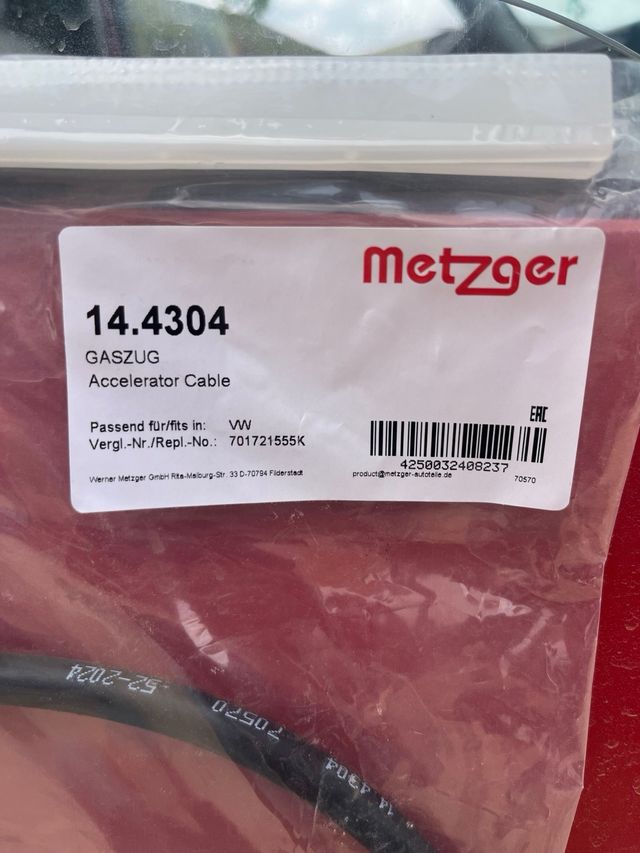 Cable acelerador VW Transporter T4