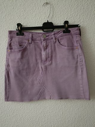 Minifalda vaquera Tommy Jeans morada