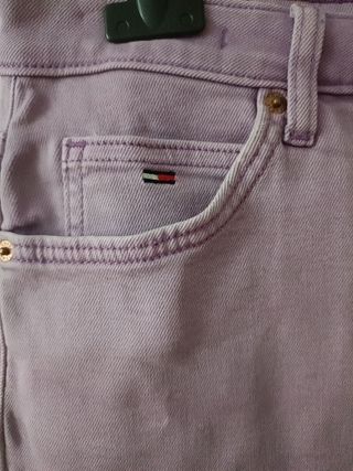 Minifalda vaquera Tommy Jeans morada