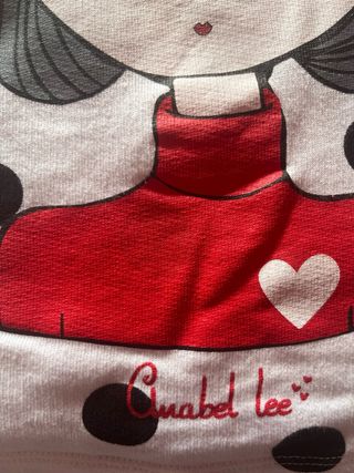 Sudadera Anabel Lee lunares rojos y negros