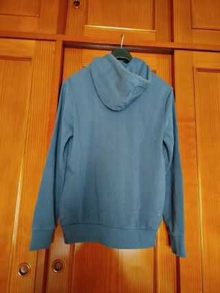 Sudadera con capucha azul talla S