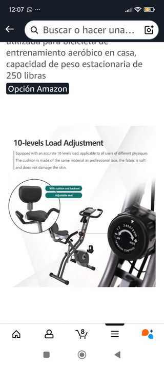 Bicicleta Estática 10 Niveles