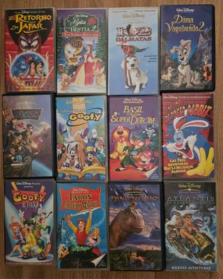 132 Películas VHS Disney y más (Español)