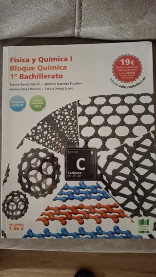 libro física y química I primero bachillerato
