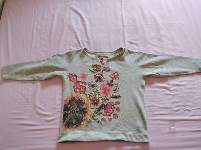 Sudadera Desigual Mujer Flores