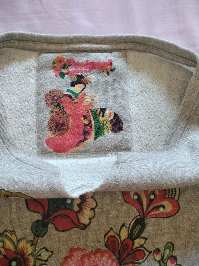 Sudadera Desigual Mujer Flores