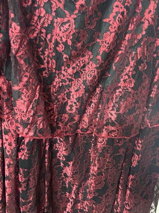 Falda Oky Coky Encaje Roja Talla 42