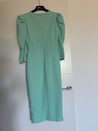 Vestido fiesta boda verde