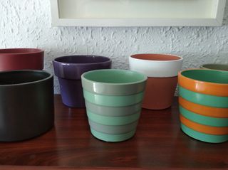 Lote 7 Maceteros Cerámica y Terracota