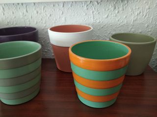 Lote 7 Maceteros Cerámica y Terracota