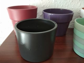 Lote 7 Maceteros Cerámica y Terracota