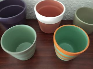 Lote 7 Maceteros Cerámica y Terracota