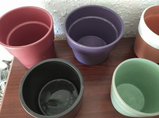 Lote 7 Maceteros Cerámica y Terracota