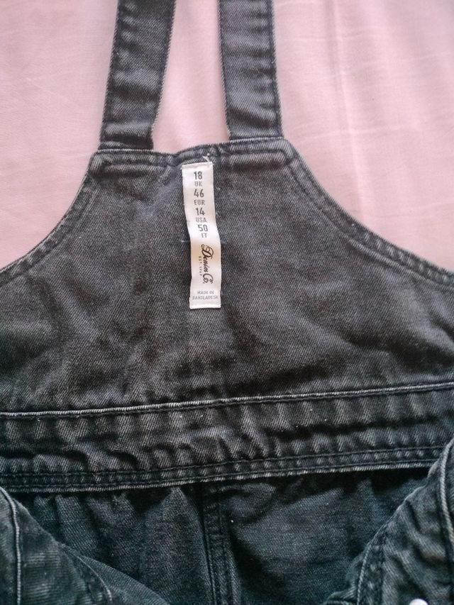 Peto vaquero negro mujer