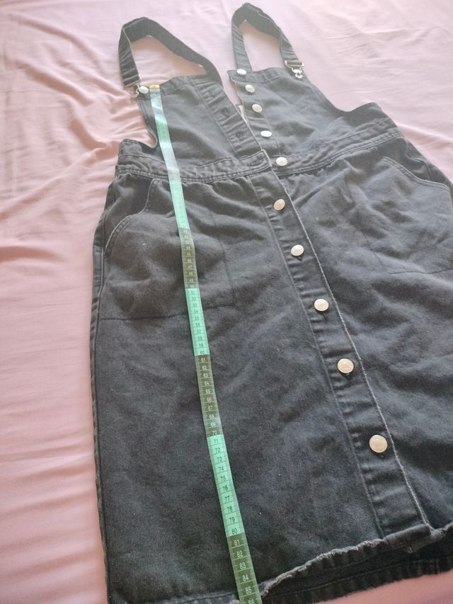 Peto vaquero negro mujer