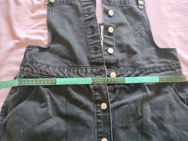 Peto vaquero negro mujer