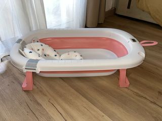 Bañera Bebé Plegable con Termómetro
