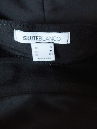 Mono corto negro espalda cruzada Talla S
