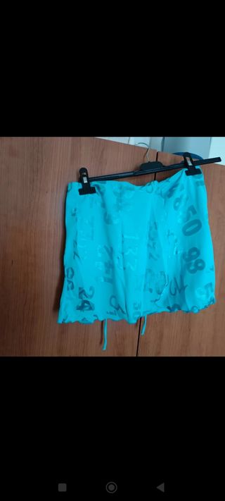 Pareo Teal con numeri 